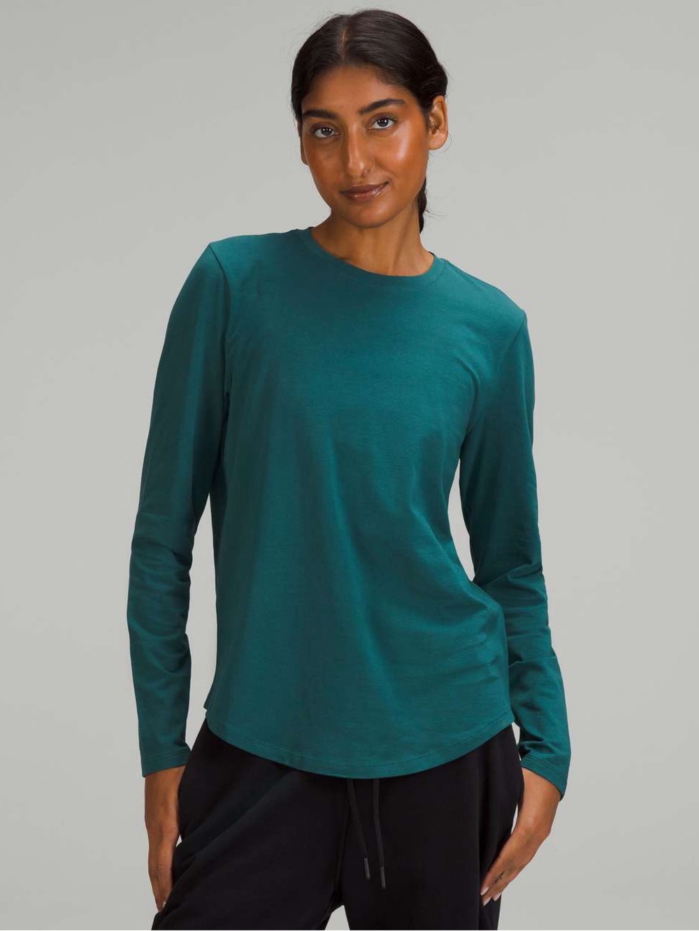 lululemon * NWT 4 * love long sleeve LS GRNJ green jasper pima cotton
